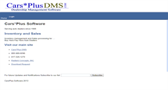 Desktop Screenshot of carsplussoftware.com