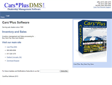 Tablet Screenshot of carsplussoftware.com